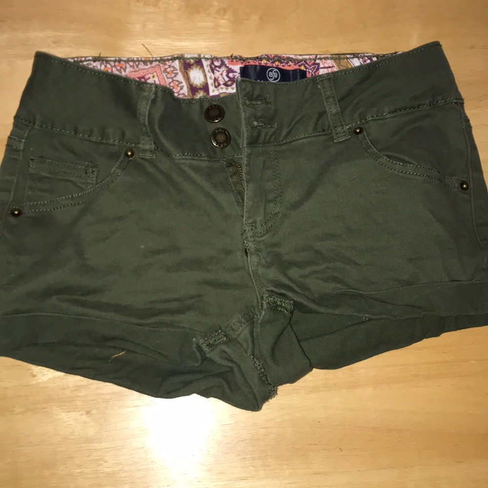 Green shorts